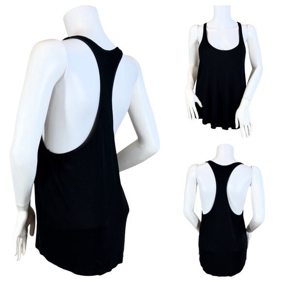Victoria's Secret Baby Rib Racerback Black Tank SZ M $59 - Picture 1 of 10